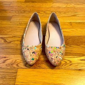 Kelly & Katie cork flats